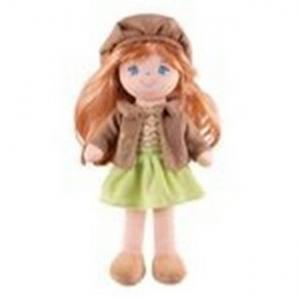 Кукла Анет в платье и шубке с русыми волосами 35 см