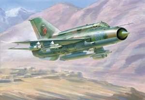 Модель пласт. сборн. Самолет МиГ-21БИС