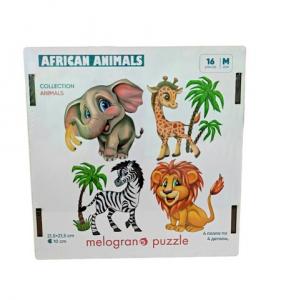 Пазл дерев. 16 дет. 4х4 Collection ANIMALS Африка