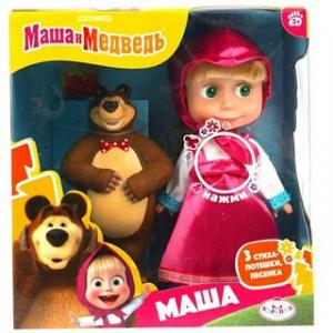 Кукла 15 см Маша и Медведь озвуч. 357065