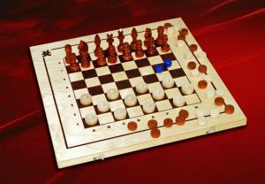 Игра 3в1 Шашки шахматы нарды